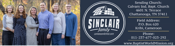 The Sinclair Family, Missionaries to Cameroon